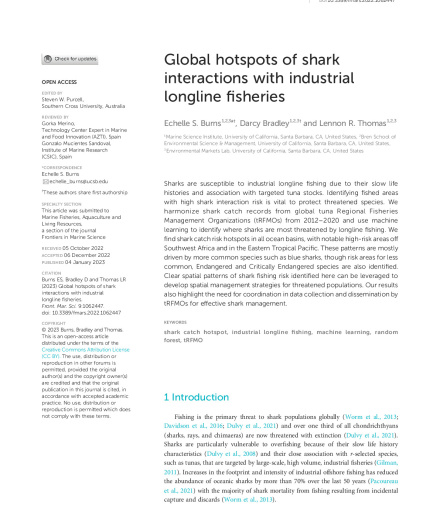 327. Global hotspots of shark interactions with industrial longline fisheries.pdf