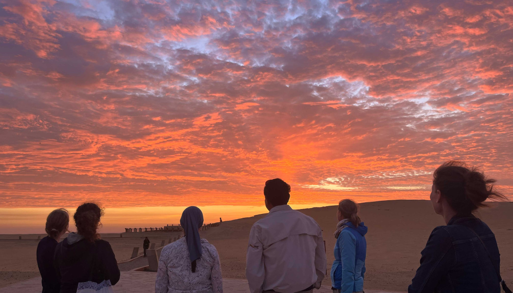 Representantes del BMUKN y de IKI en visita de campo