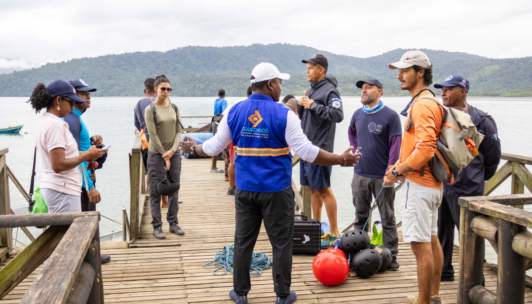 Taller de Capacitación para la Atención de Enmallamientos de Mamíferos Marinos en Bahía Solano, Chocó.