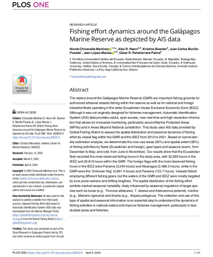 345. Fishing effort dynamics around the Galápagos Marine Reserve as depicted by AIS data.pdf